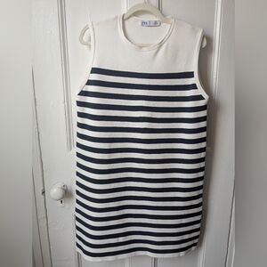 Zara Striped Knit Mini Tank Dress - Size L